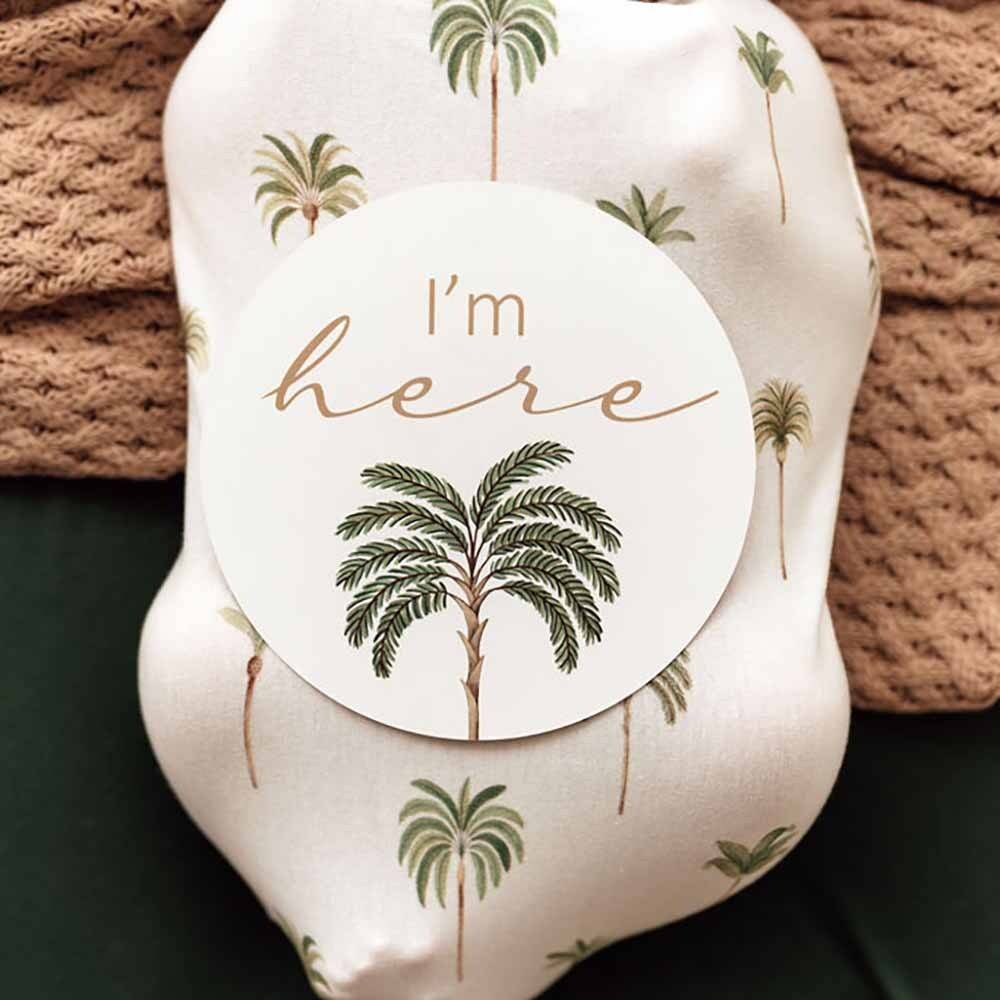 Reversible Milestone Cards - Green Palm & Sand