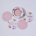 Reversible Milestone Cards - Poppy & Musk Pink