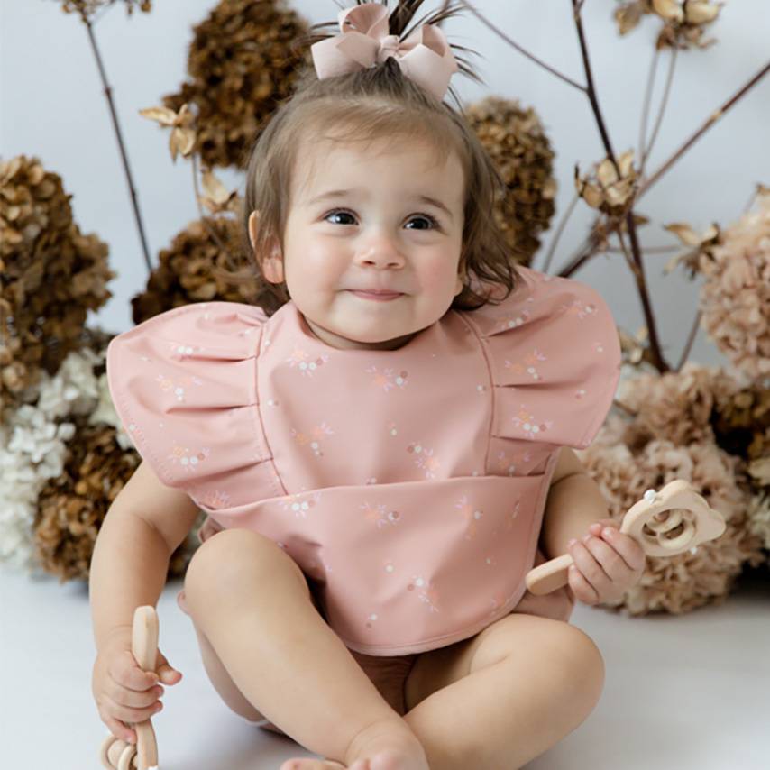 Snuggle Bib with Frill - Daisy