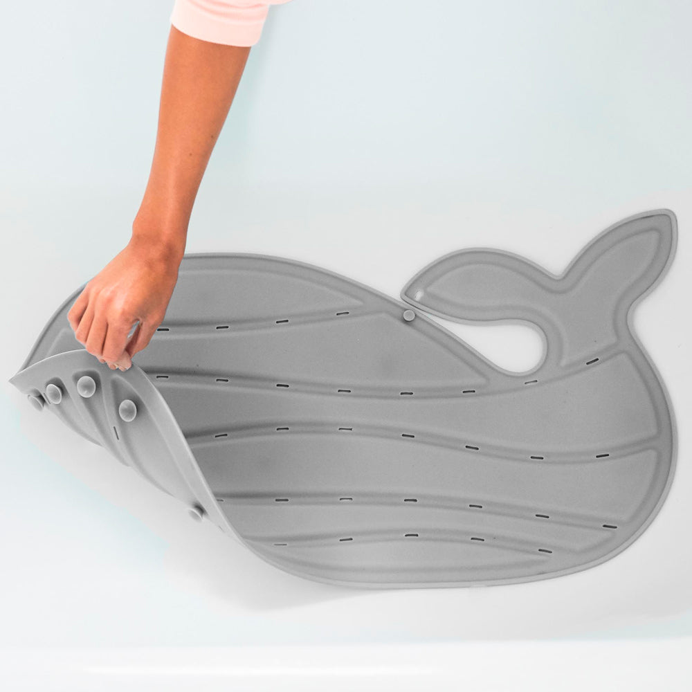 Moby Non-Slip Bath Mat - Grey