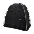 Black SlumberPod tent on a white background