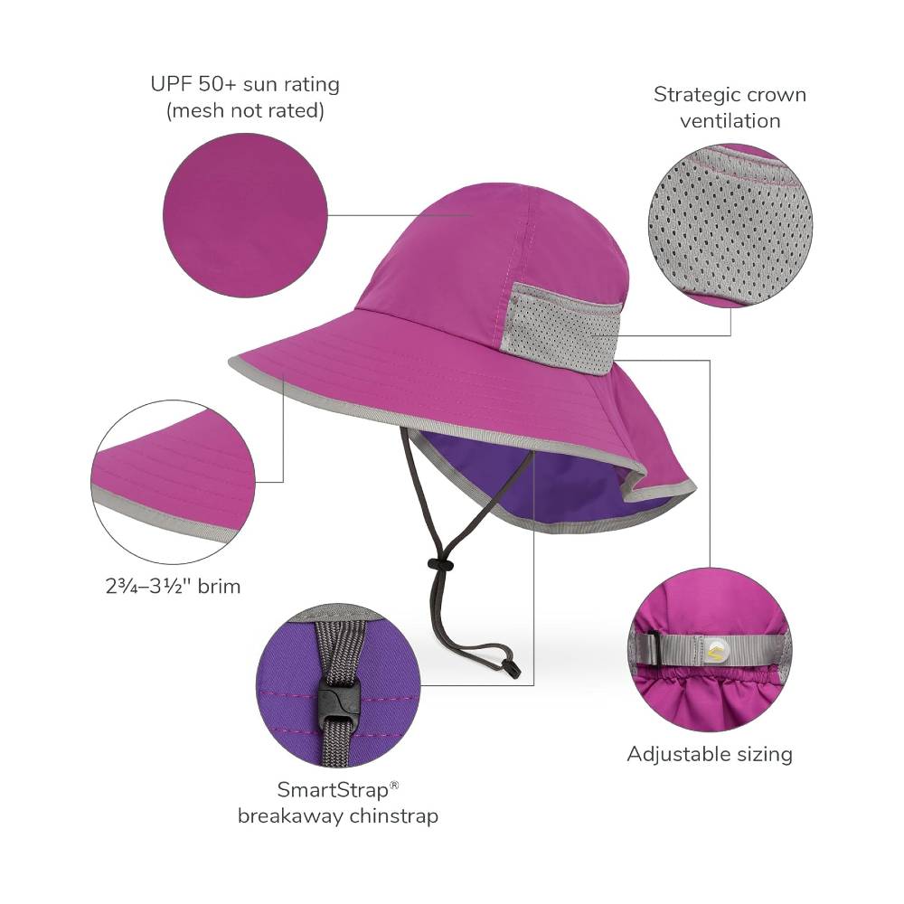 Kids Play Sun Hat - Dino Biker