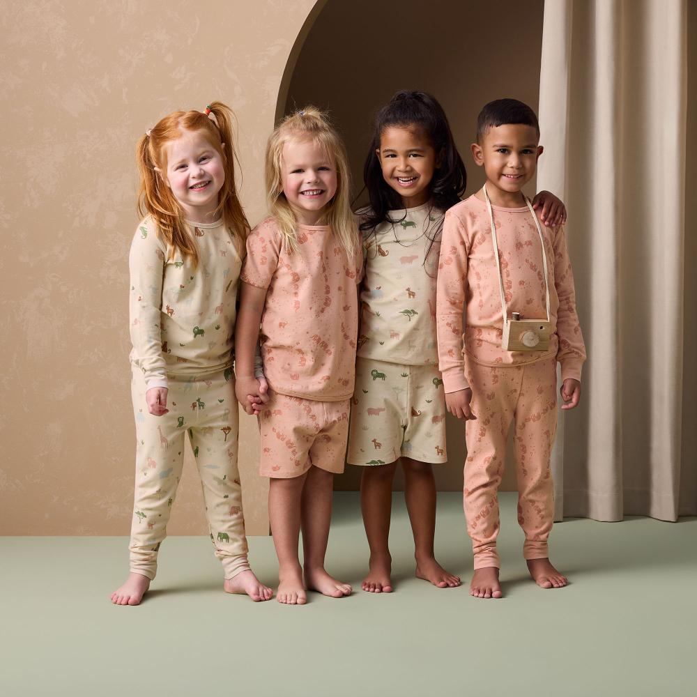 0.2 tog Cotton Short Sleeve Pyjamas - Elephant Parade