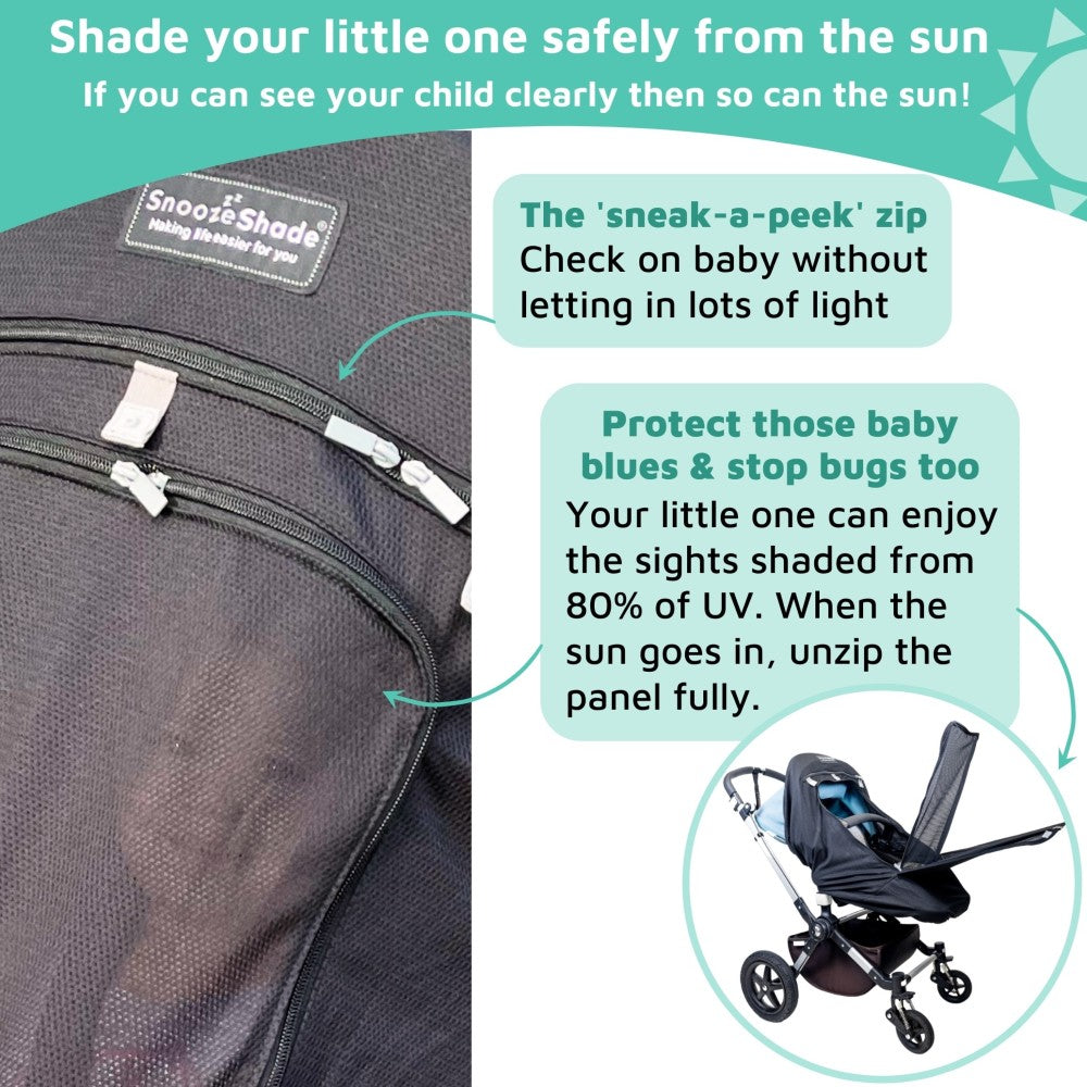 Buggy Sun & Sleep Shade - Plus Extra (velcro)
