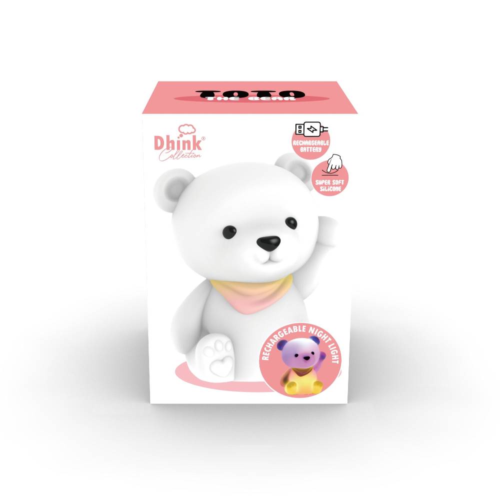 Rechargeable Night Light - Squishy Teddy