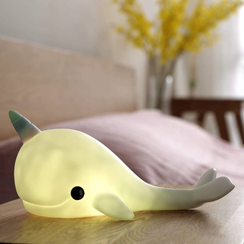 Rechargeable Night Light - Squishy Narwhal