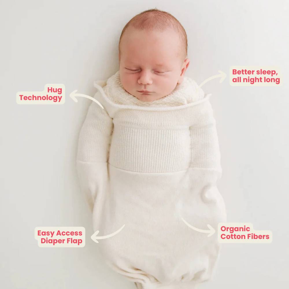 Organic Cotton Swaddle Sleepsack - Undyed