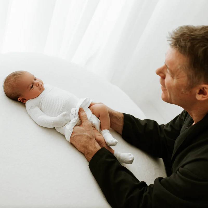 Preemie Warrior Swaddle Sleepsack - White