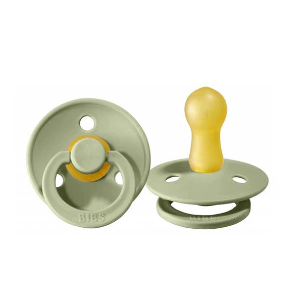 Green latex pacifier two pack