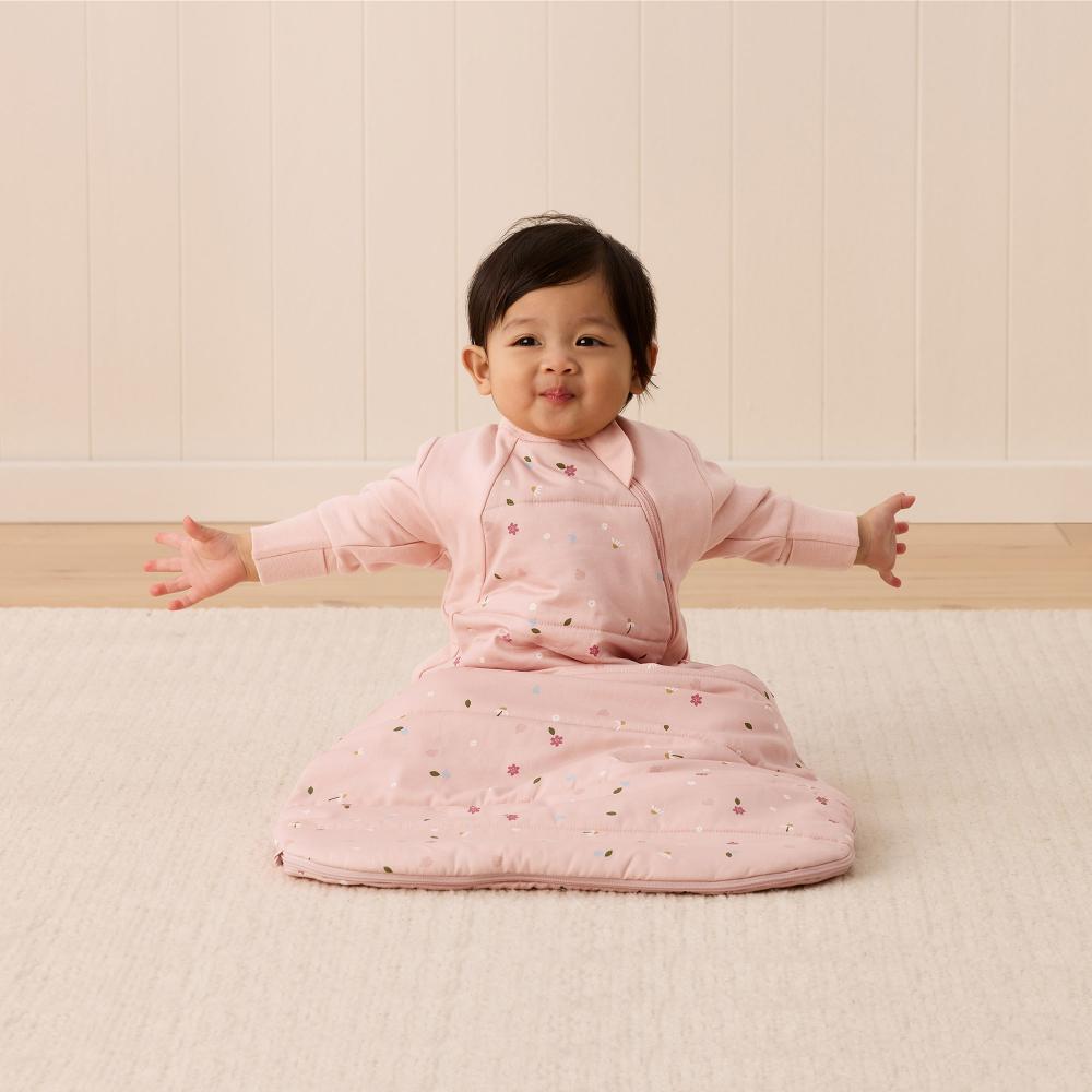 2.5 tog Side Zip Premium Sleeping Bag - Daisies