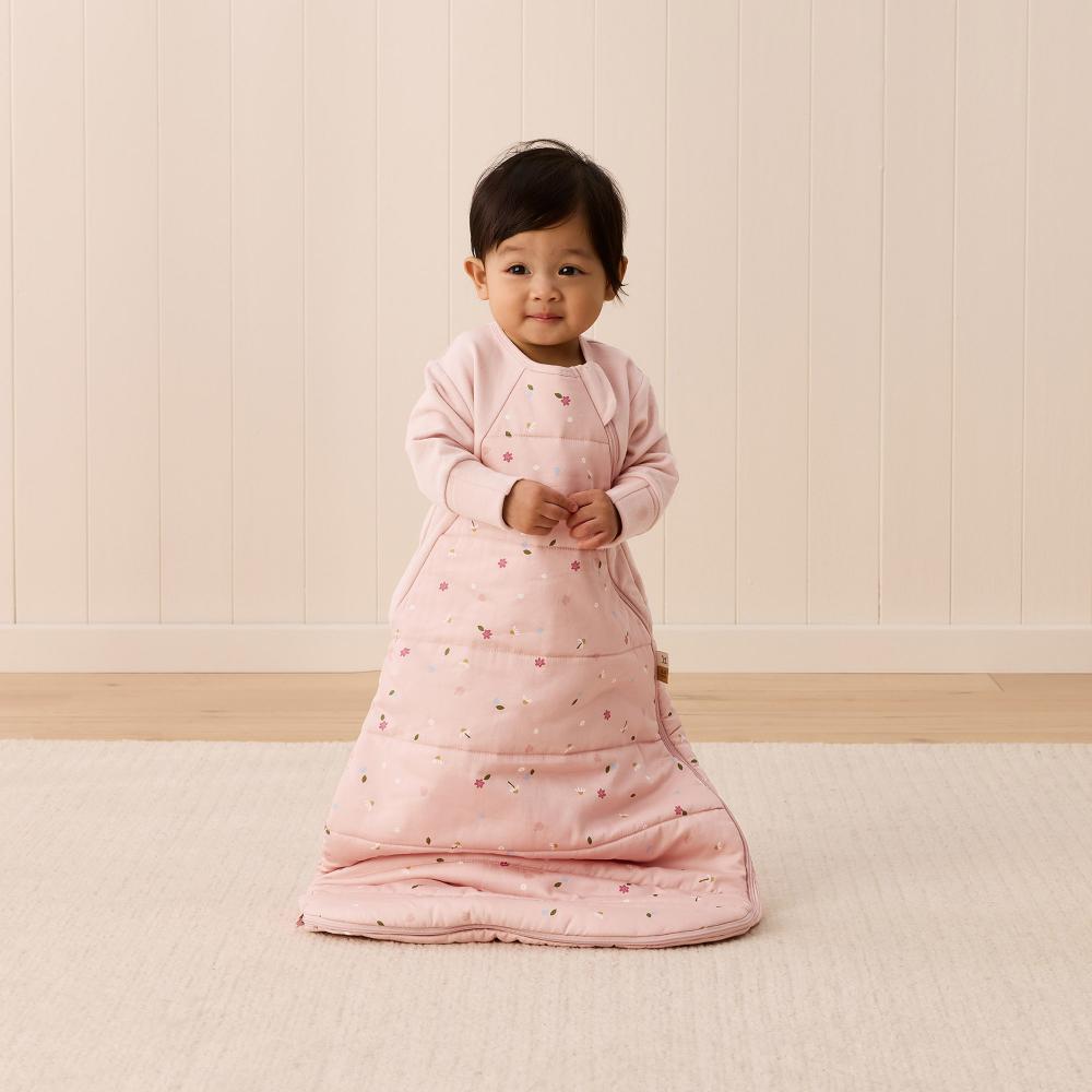 2.5 tog Side Zip Premium Sleeping Bag - Daisies
