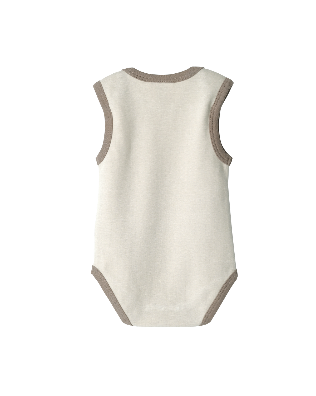 Cotton Singlet Bodysuit - Oat Contrast