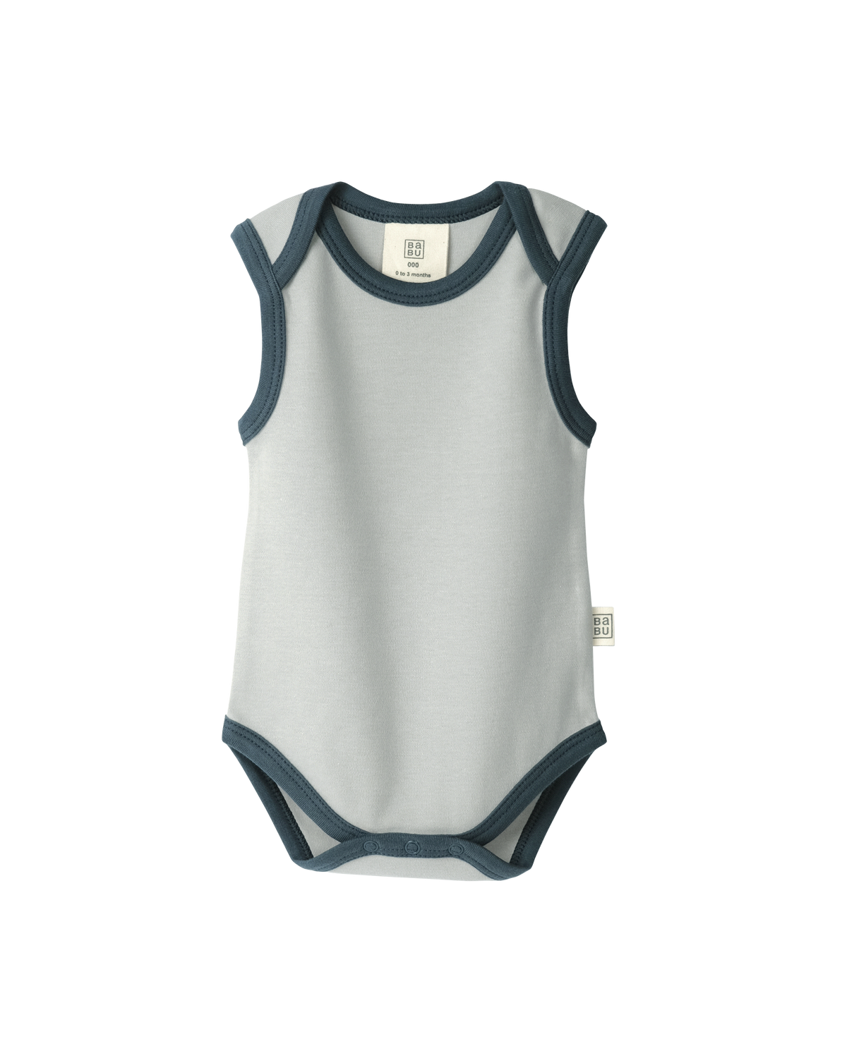 Cotton Singlet Bodysuit - Sky Contrast