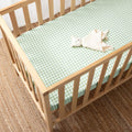 Cotton Cot Fitted Sheet - Charlie - Sage