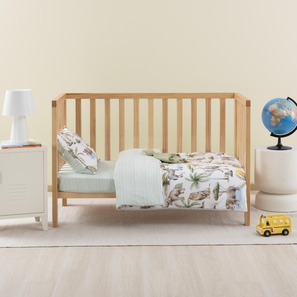 Cotton Cot Duvet Cover - Sunny Safari