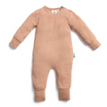 Brown baby onesie on a white background