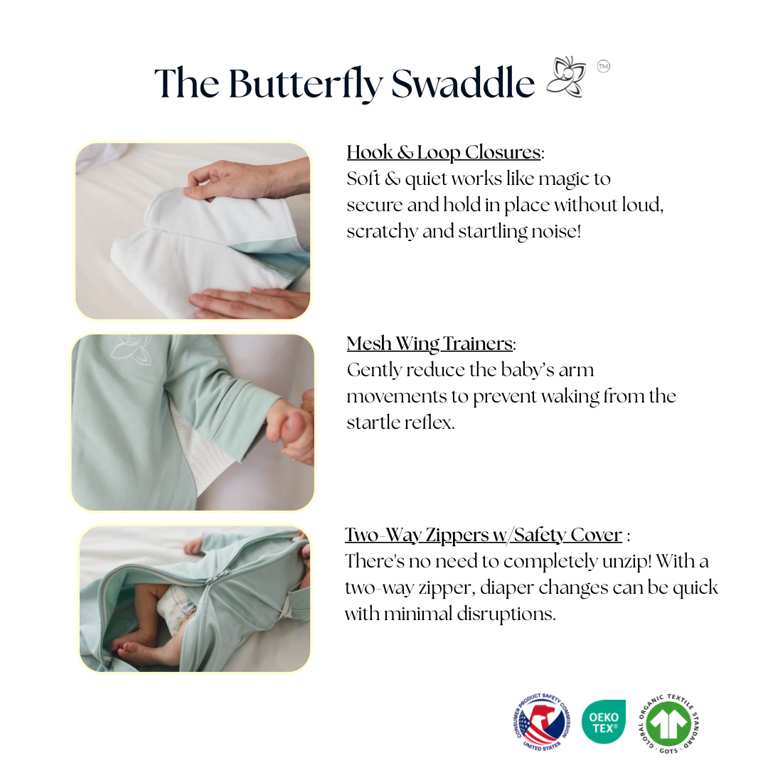 The Butterfly Swaddle - Sage Green