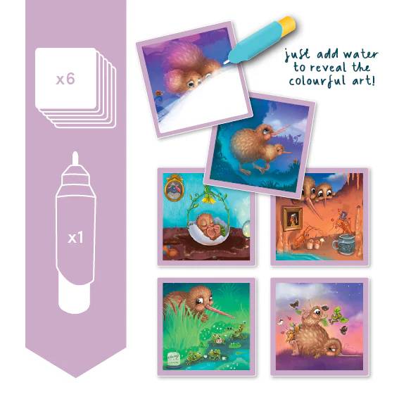 Kuwi & friends - Magic Water Cards - Huhu Hunt