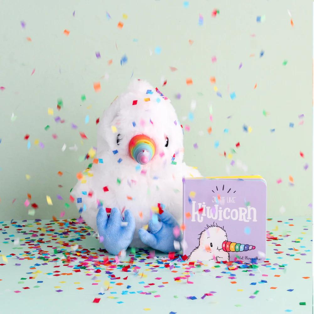 Kiwicorn Plush Toy + Just Like Kiwicorn - Board Book