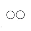 Two Grey rings on a white background