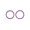 Two Purple sling rings on a white background