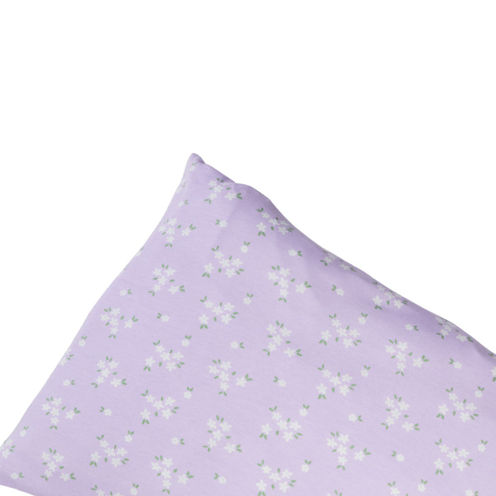 Organic Cotton Pillowcase - Lilac Daisy