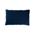 Cotton toddler pillowcase in a solid navy colour on a white background. 