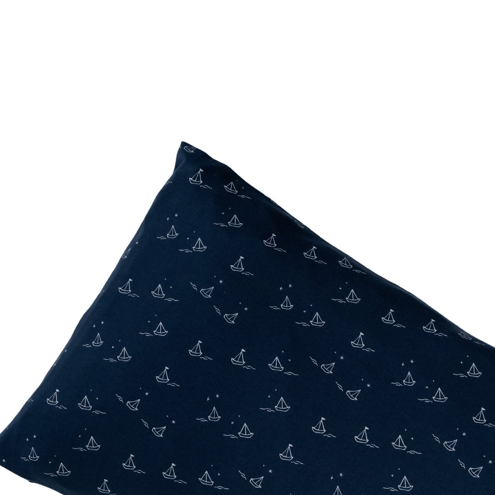 Organic Cotton Pillowcase - Sailboat