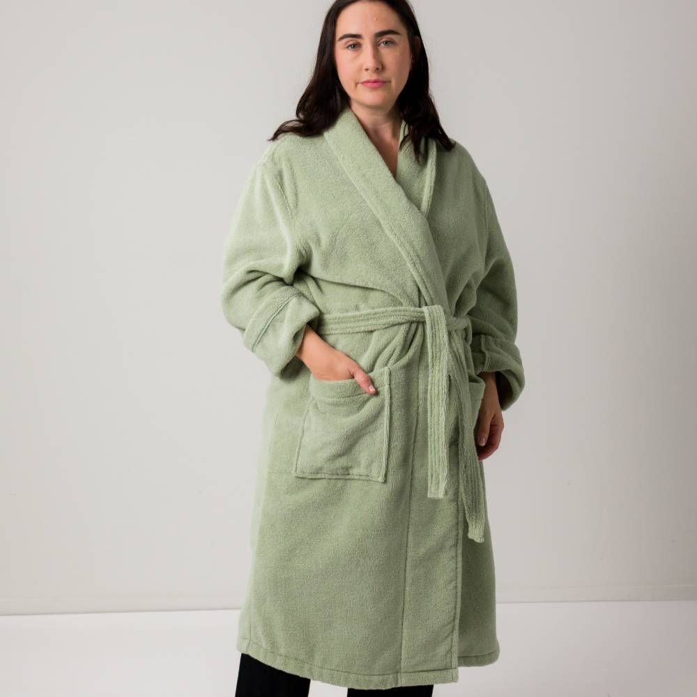 Adult Luxe Bath Robe - Grey
