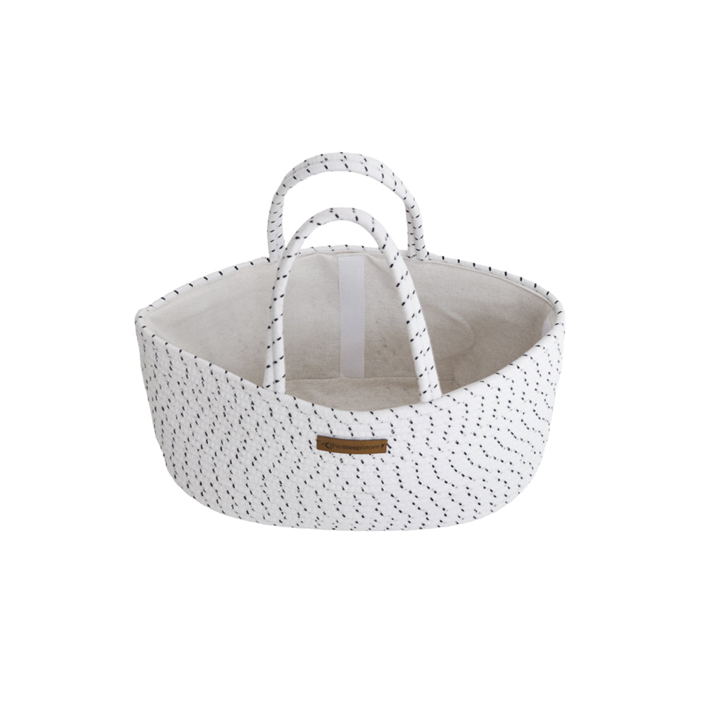 Cotton Rope Nappy Caddy - White