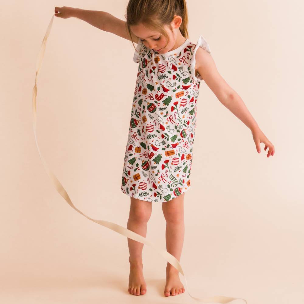 Organic Cotton Summer Nightie - Christmas
