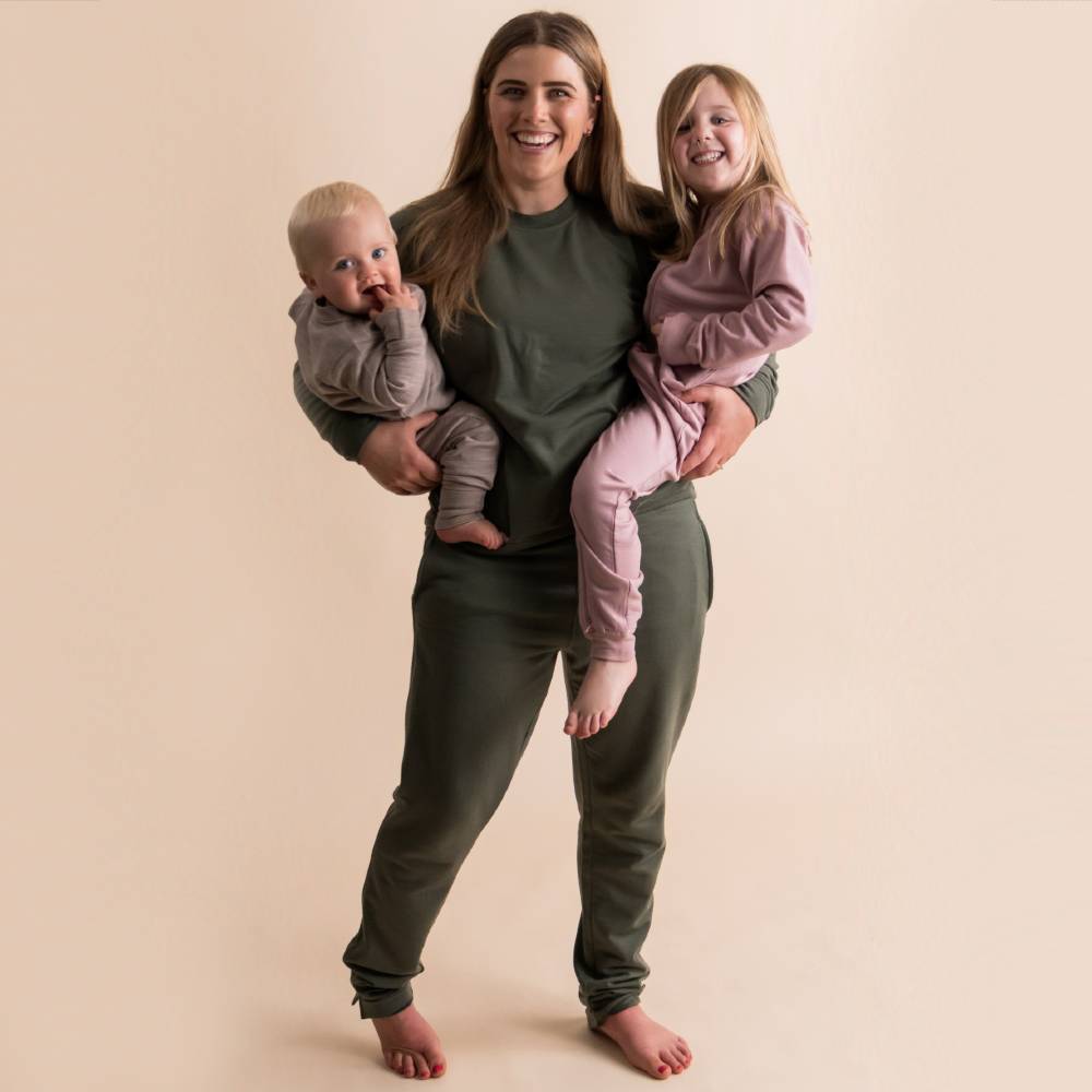 Merino Fleece Women's Crew Jumper - Dusky Pink