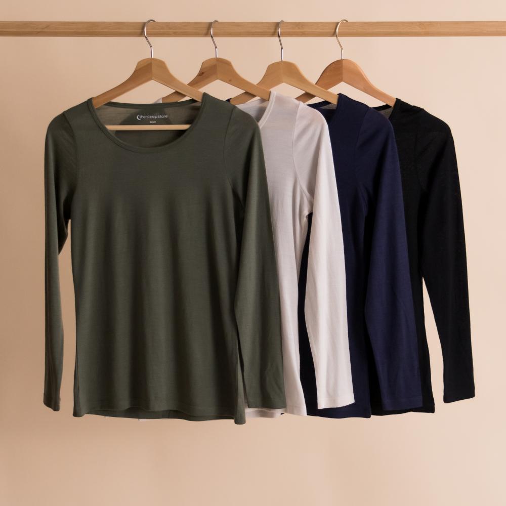 All Seasons Merino Women's Long Sleeve Top - Olive