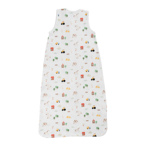 0.2 tog Organic Cotton Sleeping Bag - Farmyard