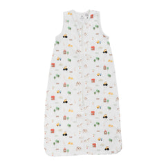 0.2 tog Organic Cotton Sleeping Bag - Farmyard