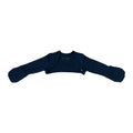 Cotton say on mittens in a solid navy colour on a white background. 
