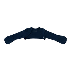 Organic Cotton Stay on Mittens - Navy