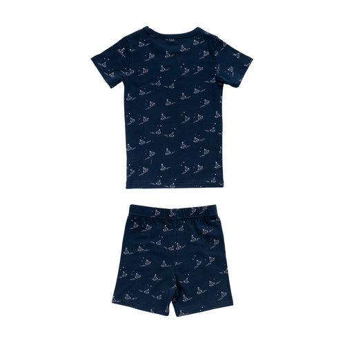 Organic Cotton Short Sleeve Pyjamas - Sailboat