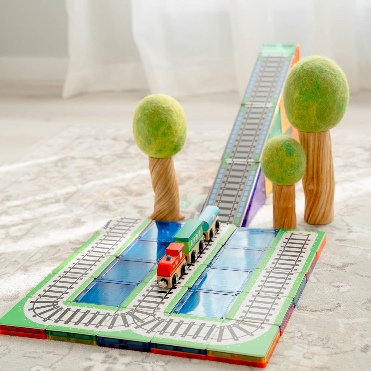 Tile Toppers Train Track Pack 36 piece