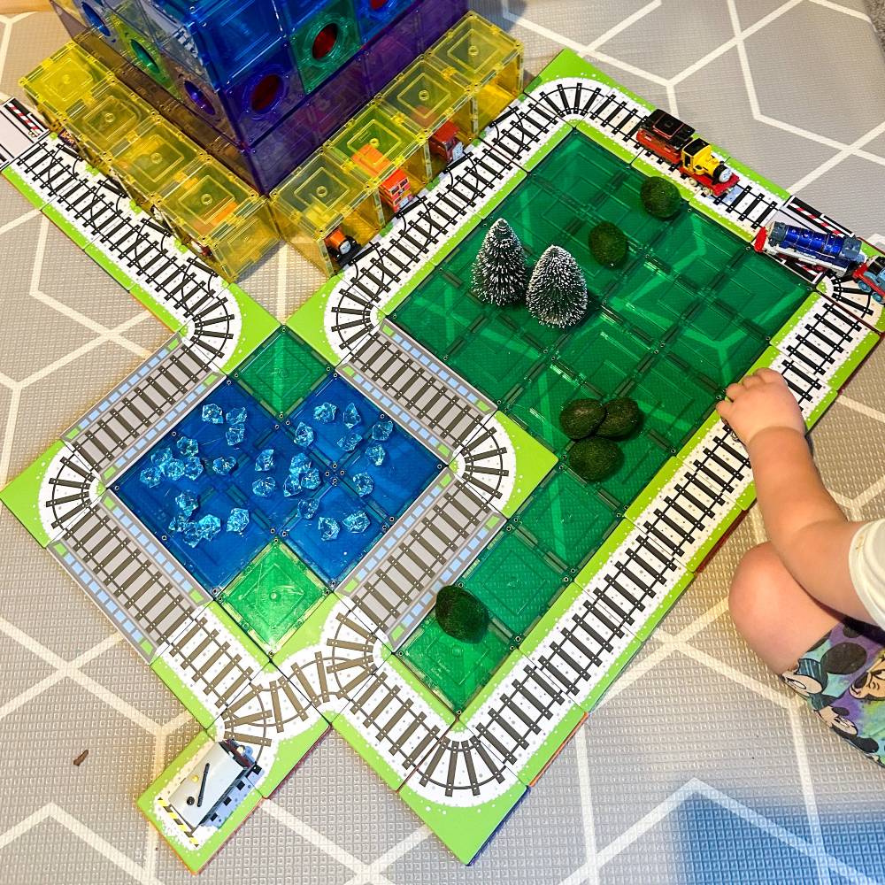 Tile Toppers Train Track Pack 36 piece