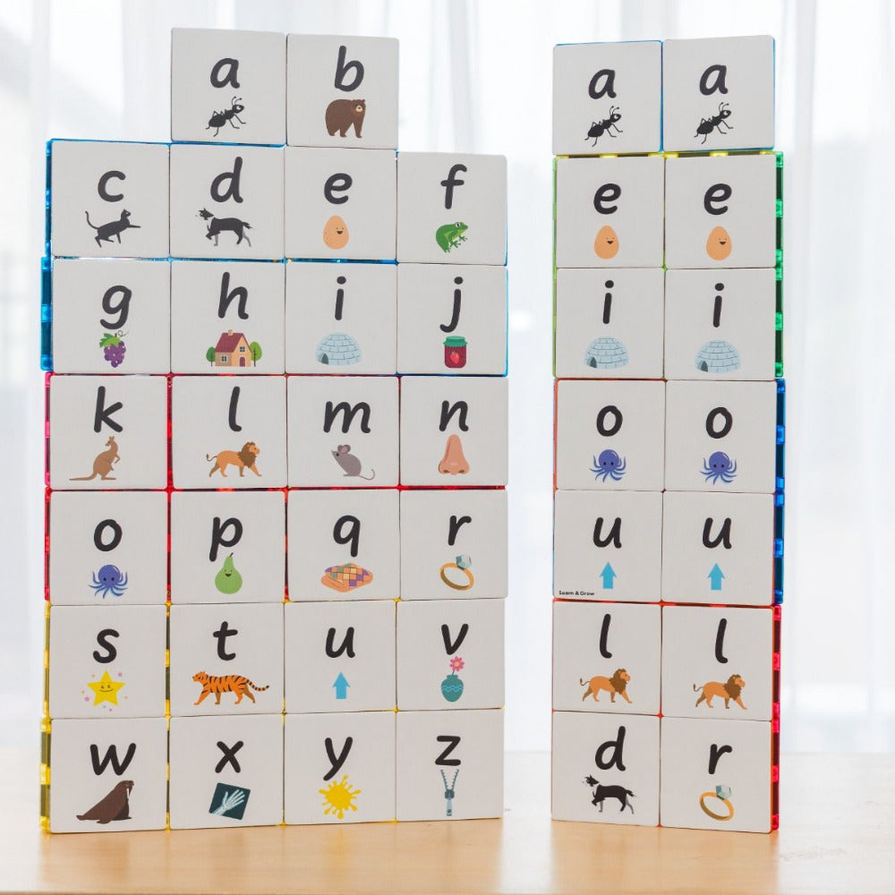 Tile Toppers Lower Case Alphabet Pack 40 piece
