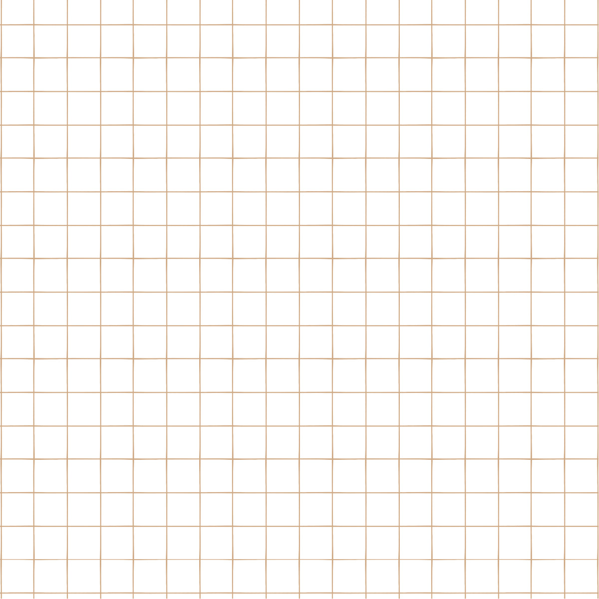 Tan Checker fitted sheet on white background