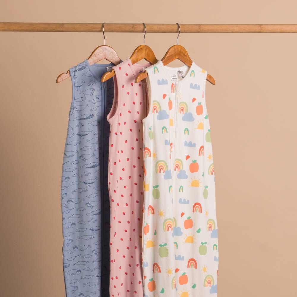 1.0 tog Organic Cotton Sleeping Bag - Blue Whales