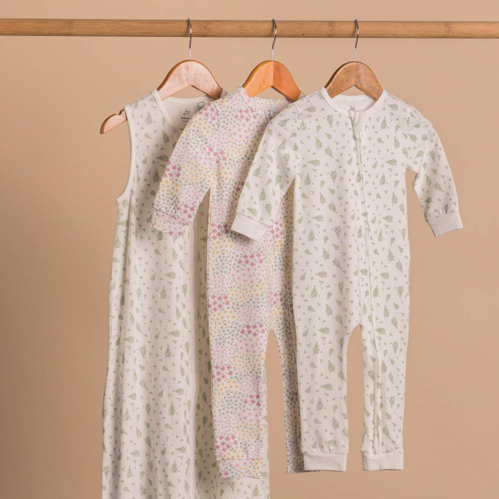 0.2 tog Organic Cotton Sleeping Bag - Little Leaves