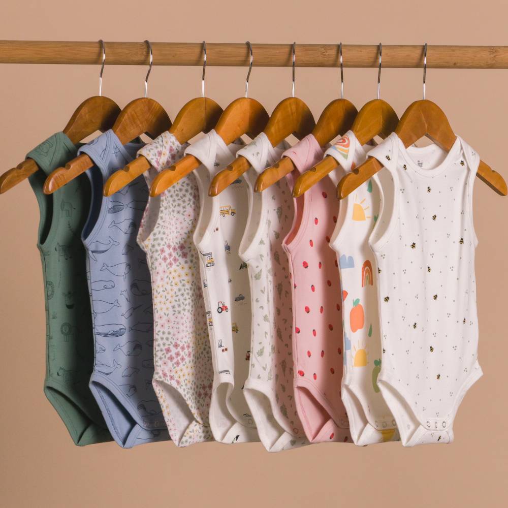 Organic Cotton Singletsuit - Natural Bee