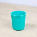 A Aqua Re-Play Tiny Tumbler Base Only - Aqua on a white background