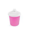 A Bright Pink Re-Play Tiny Tumbler with Lid - Bright Pink on a white background