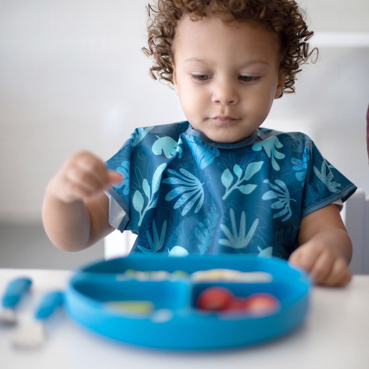 Silicone Grip Dish - Dark Blue