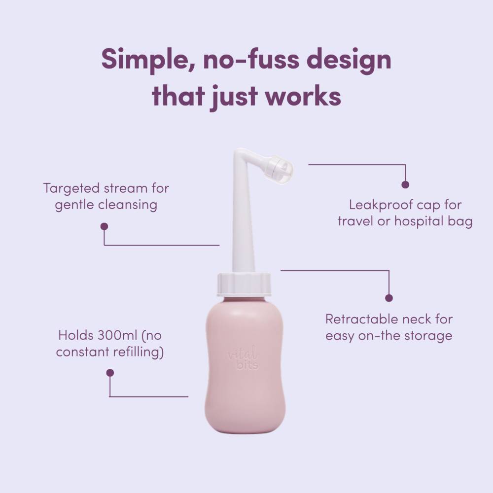 Vital Bits Upside Down Perineal Wash Bottle
