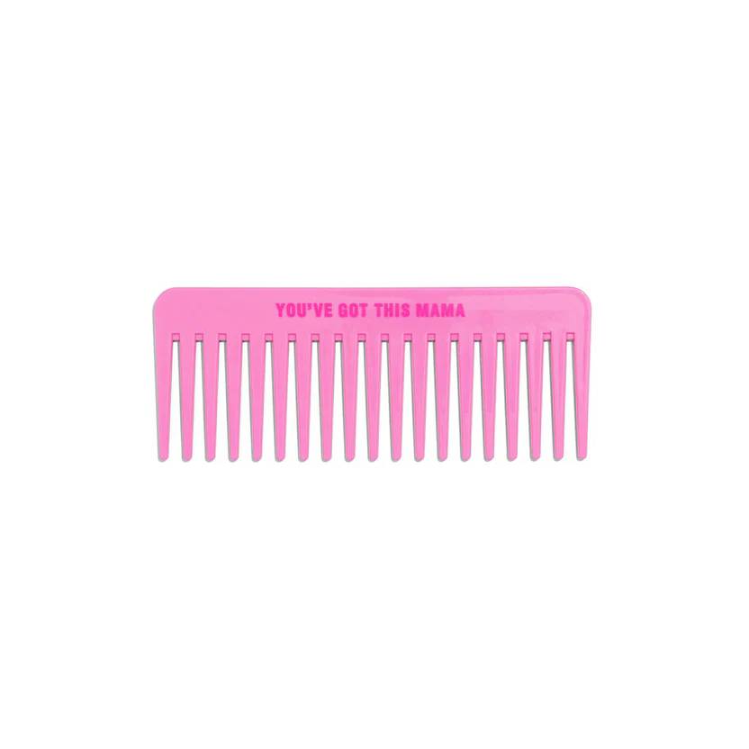 Viva La Vulva hair comb against white background.